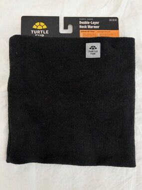 Turtle Fur Double-Layer Black Neck Warmer